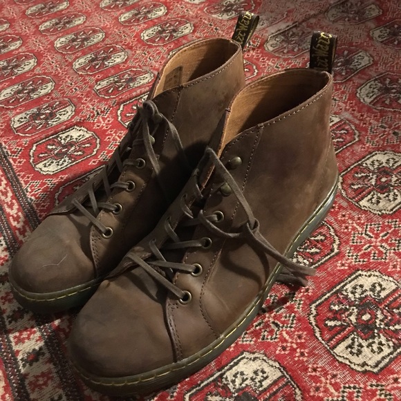 Dr Martens Brown Airwair Boots Brown 